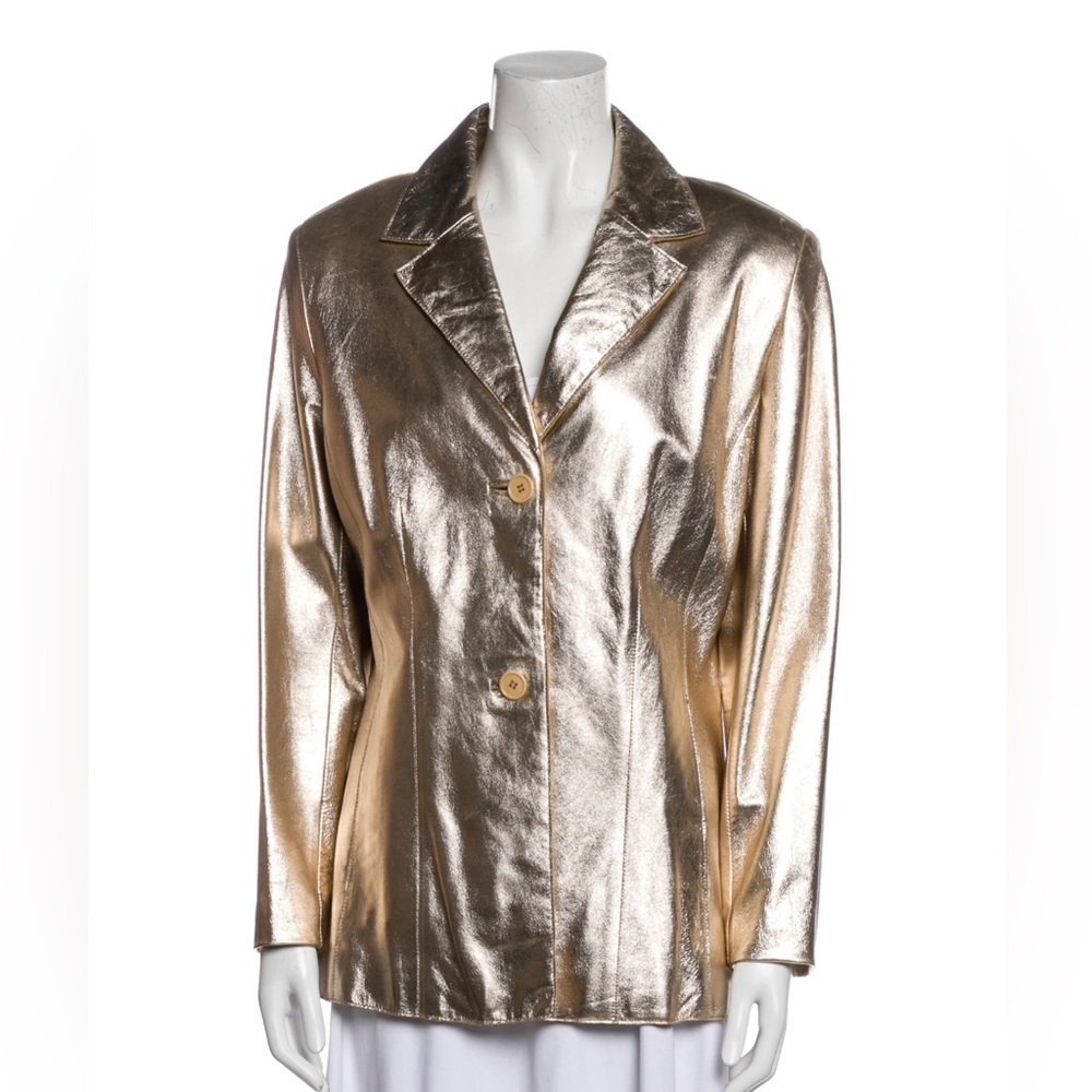 Andrew Marc Leather Blazer